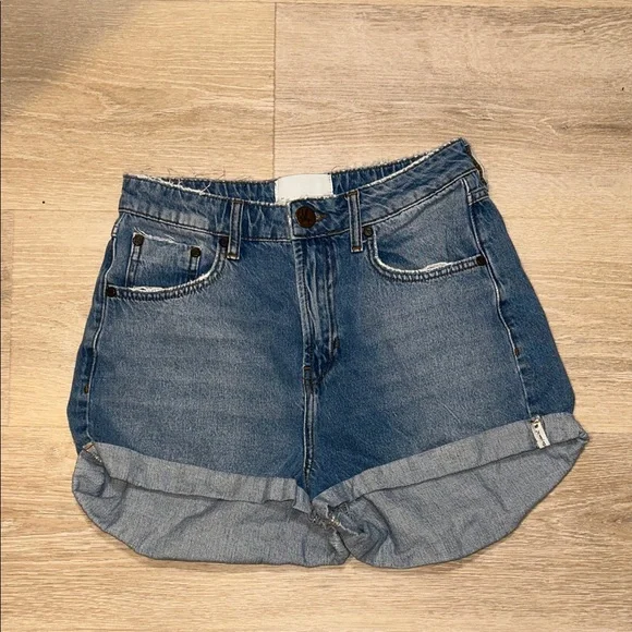 One Teaspoon High Rise Bandit Shorts - Picture 1 of 4